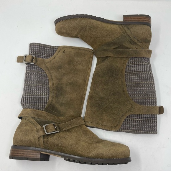 OLUKAI Pa’ia Textile/Suede Boots Mid Calf Harness Pull On Boots Style #233498560 - Picture 3 of 10